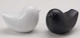 動物オーナメント/とり_めす 黒マット・白マット