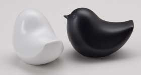 動物オーナメント/とり_めす 黒マット・白マット