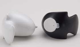 動物オーナメント/とり_おす 黒マット・白マット